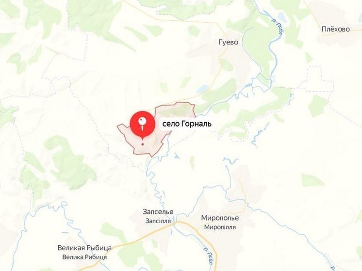 Горналь курская область на карте