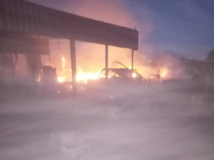  Под Астраханью сгорел дом