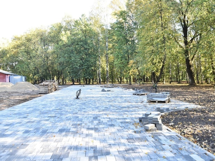 Благоустройство парка Ветеранов в Вологде выполнено на 85%