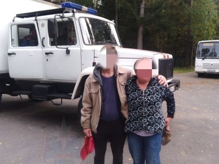 Мужчина с женщиной заблудились в лесу около поселка Шапки