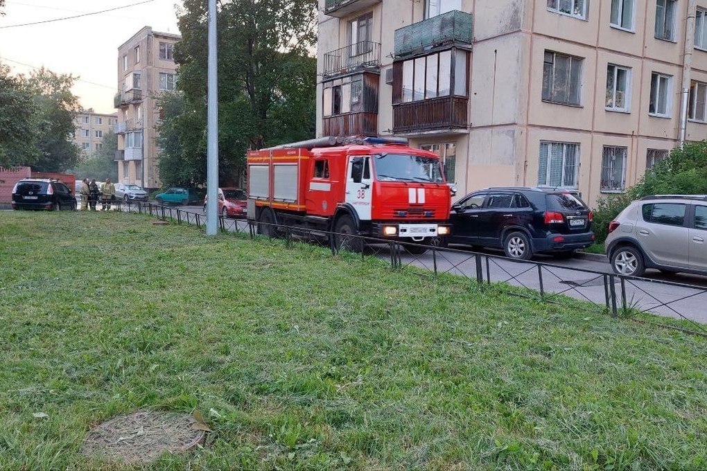 Огнеборцы Петербурга ликвидировали пожар в квартире Невского района