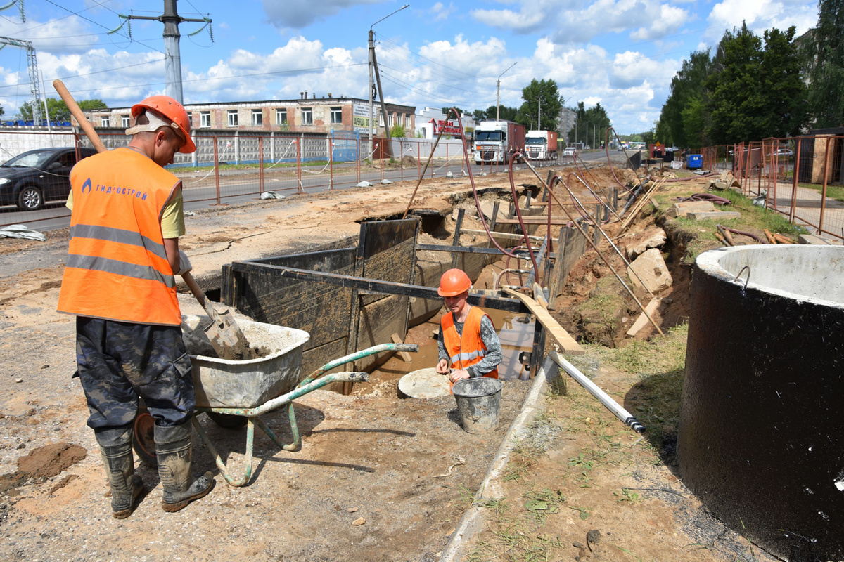 Костромские ремонты: прокладка ливневой канализации на улице Энергетиков займет 9 месяцев
