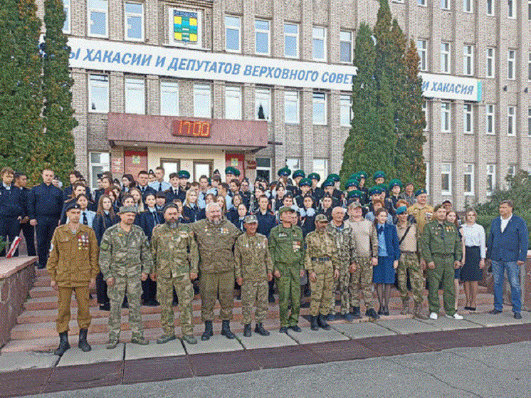 Казачий батальон «Сибирь» прибыл в Саяногорск