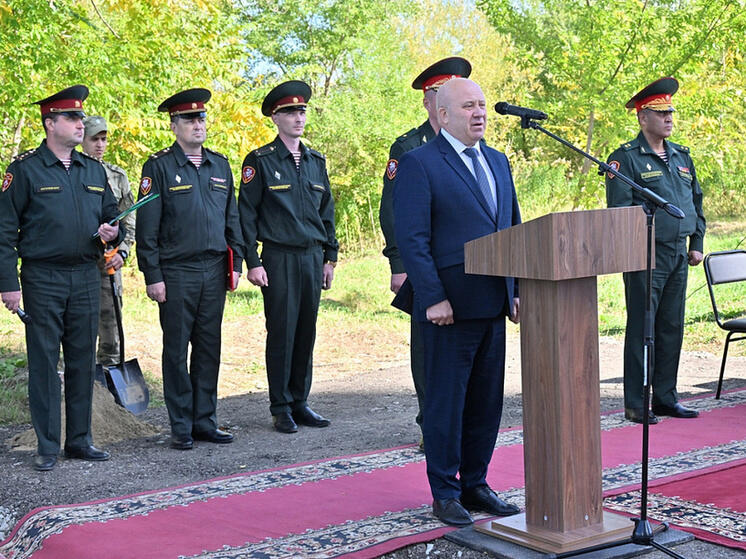Мэр Хабаровска присоединился к закладке капсулы на месте будущего сквера «Героев Росгвардии»