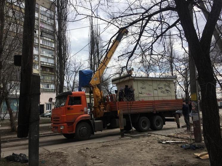 Незаконно установленные павильоны будут демонтировать в Воронеже в течение трех дней