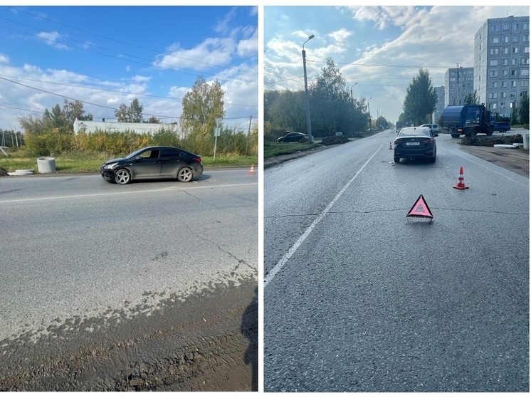 В Омске водитель «Субару» протаранил две машины и сбежал с места ДТП