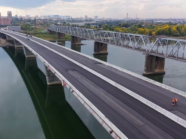 Готовность – 90%: в Новосибирске приступили к финишной покраске четвертого моста