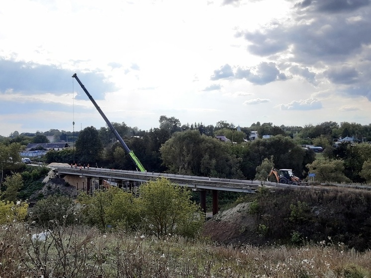 В Липецкой области ремонтируют мост через Вязовню