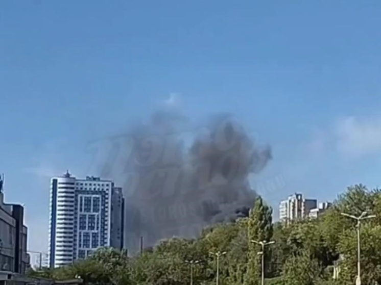 В районе ЖК "Державинский" в Ростове произошел пожар