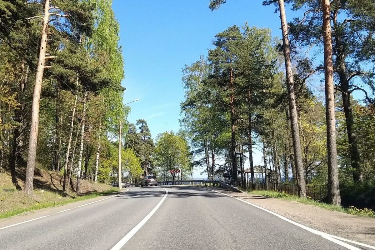 В Выборгском районе отремонтировали участок Приморского шоссе досрочно