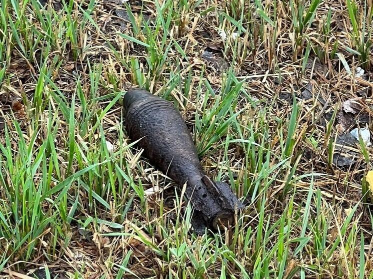 Минометную мину времен войны нашли в Смоленске на улице Попова