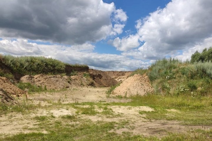 В Фатежском районе Курской области пресекли незаконную добычу песка