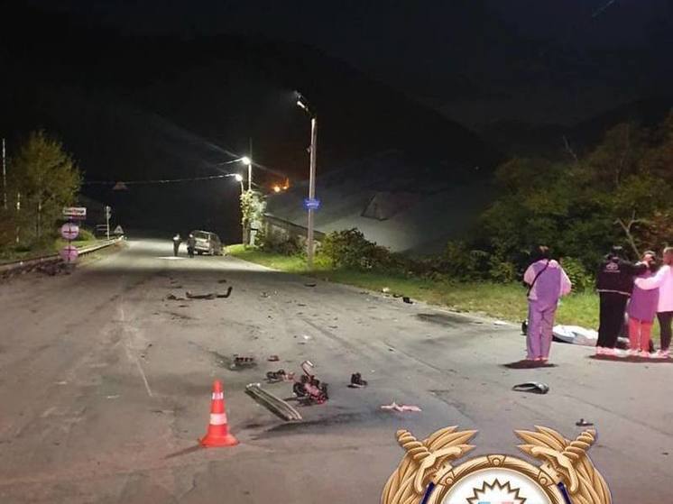 Мотоциклист погиб после столкновения с Toyota Land Cruiser на Сахалине