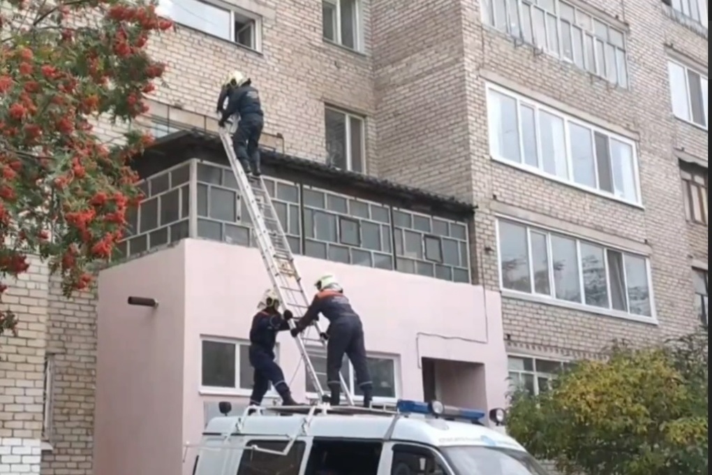 "Ребёнок напуган. Плачет": спасатели в Томске сняли с карниза дома маленькую девочку