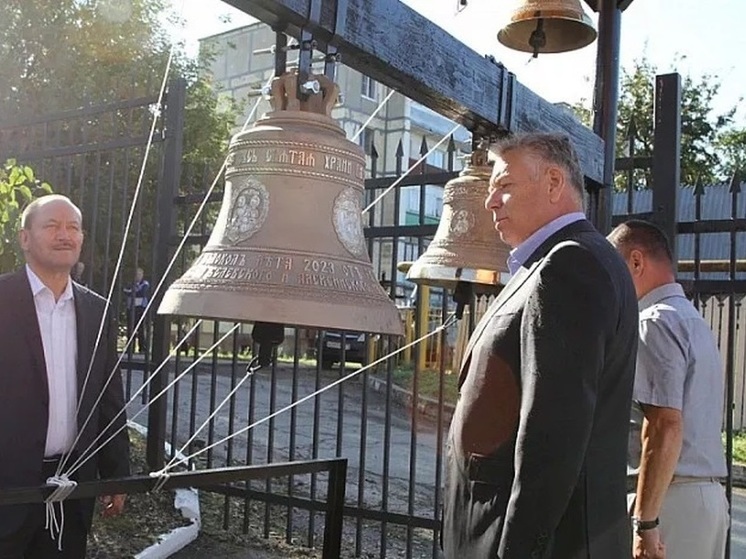 Под Тулой освятили колокольню Крестовоздвиженского храма