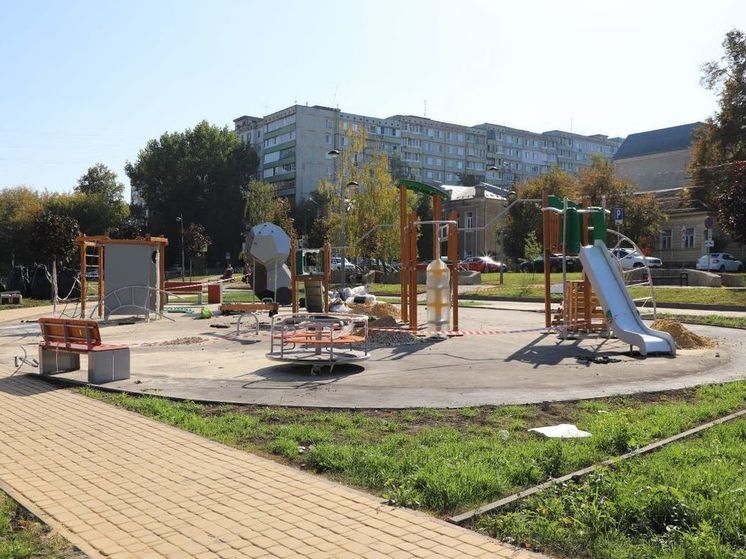 в Тульском сквере откроют игровую и спортивную площадку