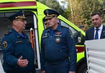 Министр по делам ГО и ЧС Александр Куренков посетил пожарно-спасательную службу города, а также новокузнецкий военизированный горноспасательный отряд