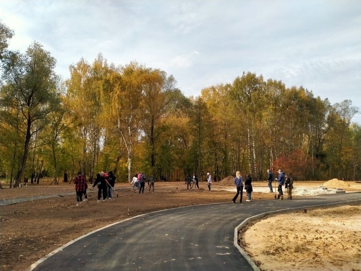 В йошкар-олинском Мари парке завершается 1-й этап благоустройства