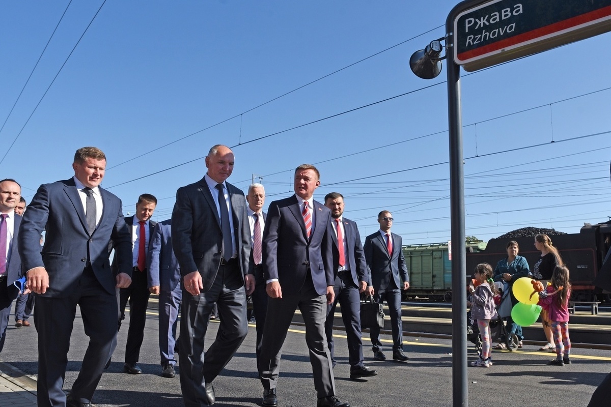 В Курской области после ремонта открыли железнодорожную станцию Ржава