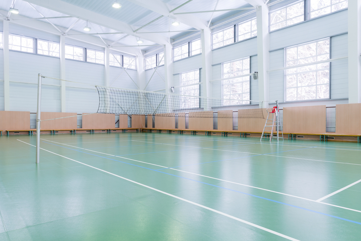 В Мценске Орловской области завершился капремонт спортзала в школе №9