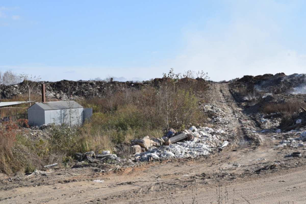 МЧС Ивановской области продолжает бороться с участками тления на полигоне «Залесье»