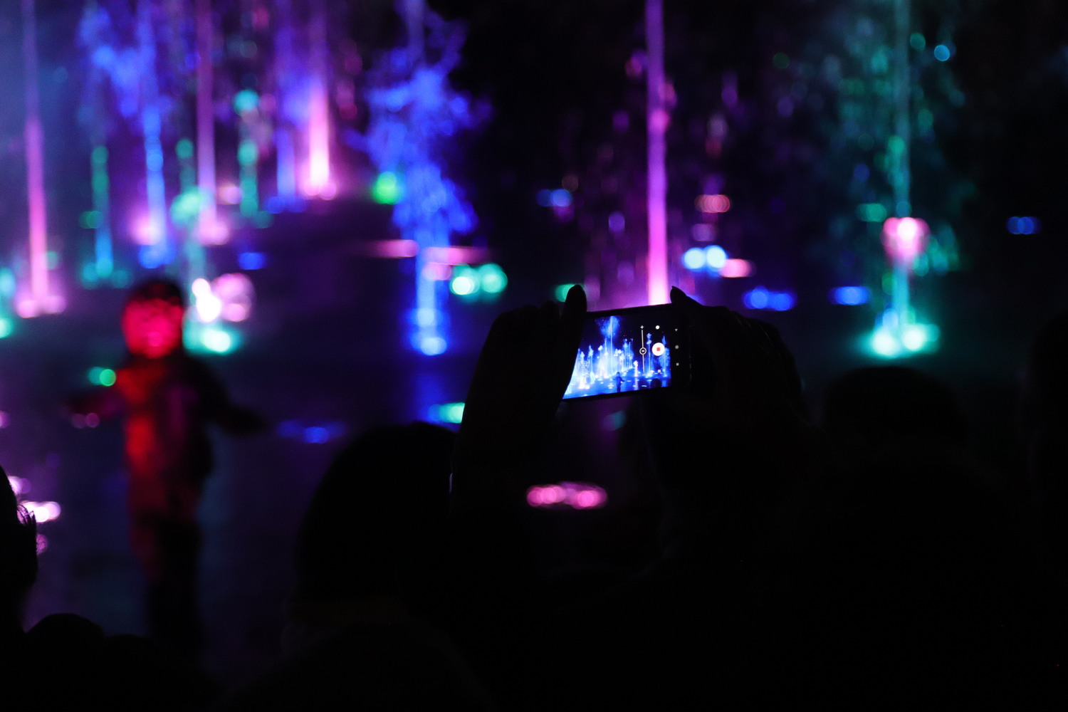 В Новосибирске сезон фонтанов закрывают лазерным шоу – 20 ярких фото