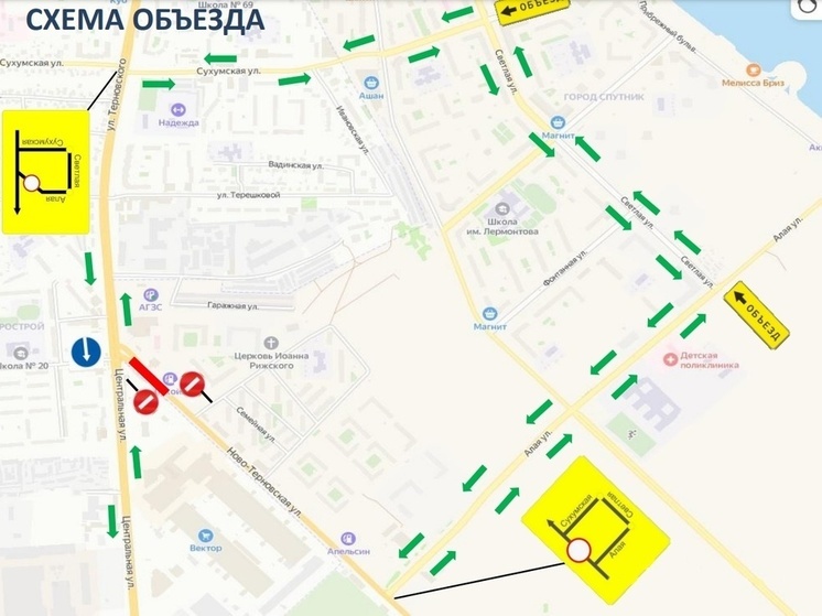 Пензенские водители не смогут ездить по ул. Ново-Терновской до 6 октября