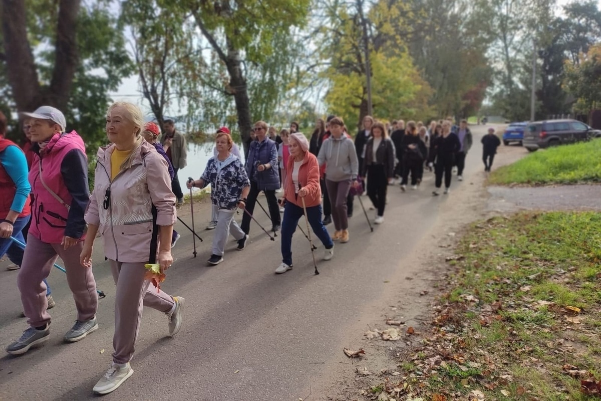 The “10,000 steps to life” campaign took place in the Valdai region