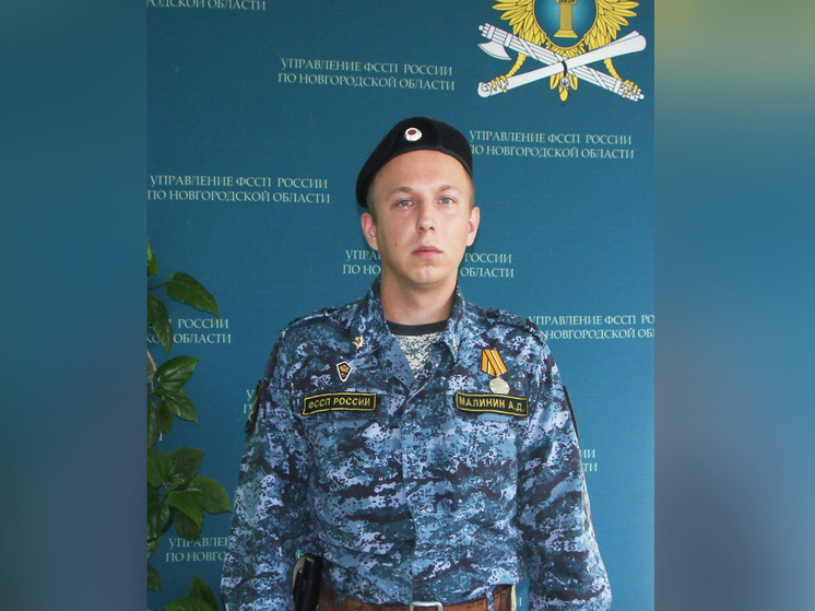 Отличившийся в СВО судебный пристав из Шимского района награжден медалью