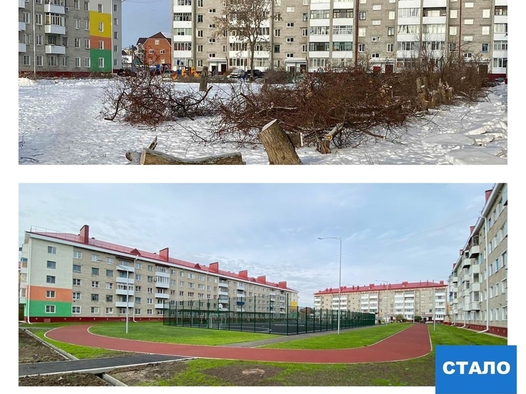 Площадка для игр появилась в одном из дворов Ишима