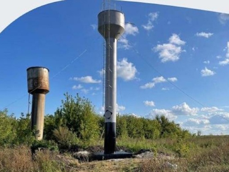 В белгородском селе Сухосолотино построили новую водонапорную башню