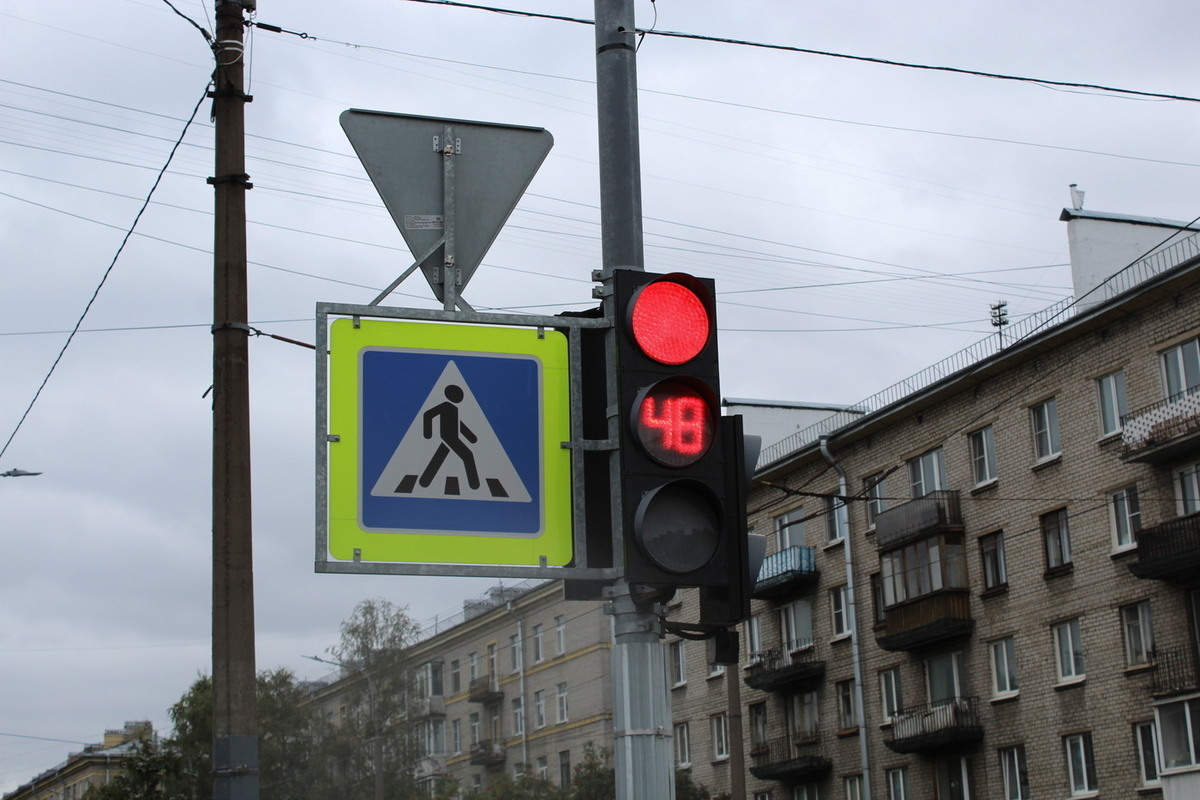 Пострадавшая от автобуса петербурженка перебежала на «красный» на Васильевском