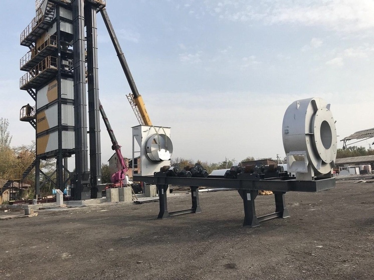 Строительство горловского асфальтобетонного завода вышло за завершающую стадию