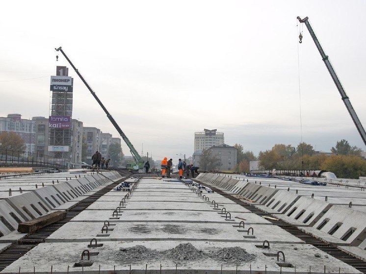 В Барнауле ремонт моста на Новом рынке близок к финальной стадии