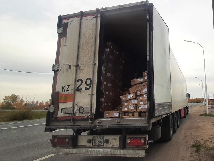В Омск не пустили 19 тонн казахстанской курятины из-за перевеса