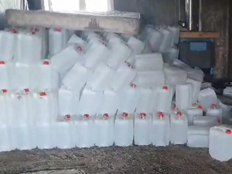 Полиция Хакасии обнаружила тайник с 4 тысячами литров спирта