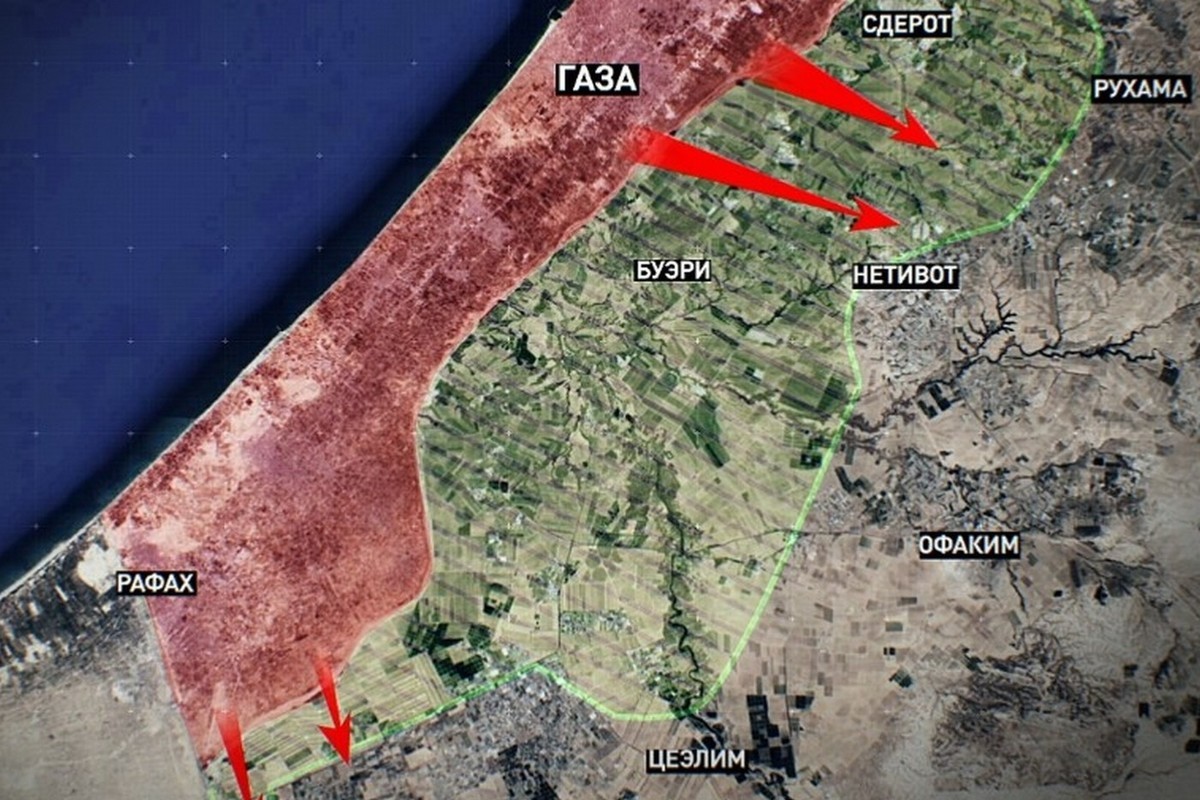 Появилась карта действий ХАМАС на территории Израиля: какие городаатаковали - МК