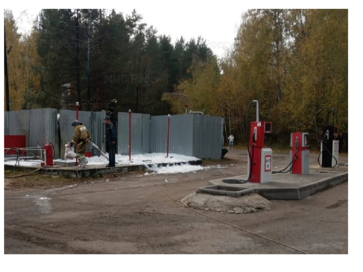 В 33 регионе сгорела АЗС под Вязниками