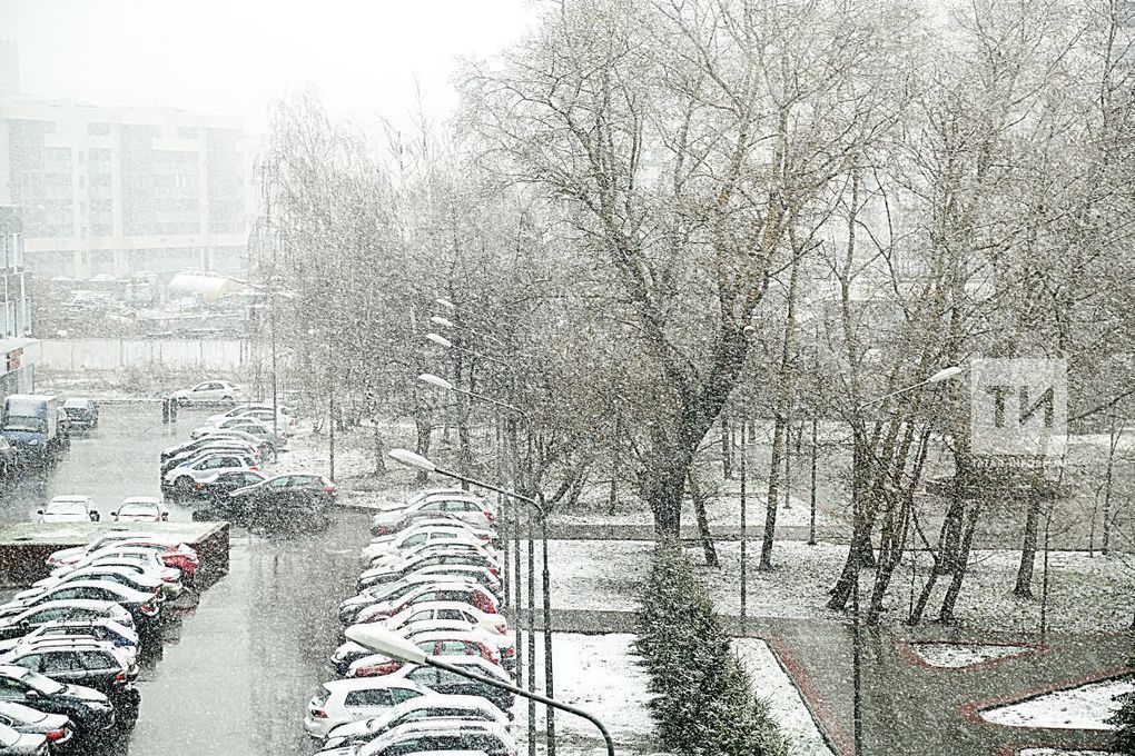 Жители Татарстана поделились фото и видео первого снега