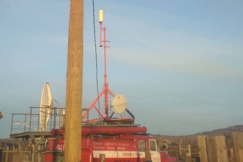 В Кижингинском районе Бурятии горела радиотелевизионная станция