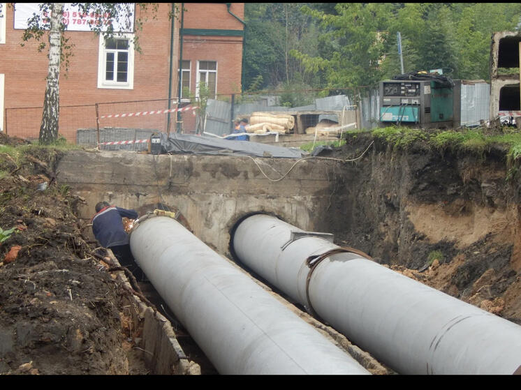 В Рославле погодные условия повредили теплотрассу