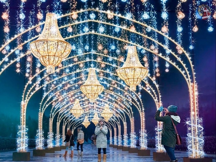 К Новому году в Ноябрьске создадут световой тоннель и инсталляцию в виде числа 2024