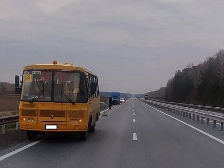 Водитель грузовика уснул за рулем и влетел в школьный автобус на Урале