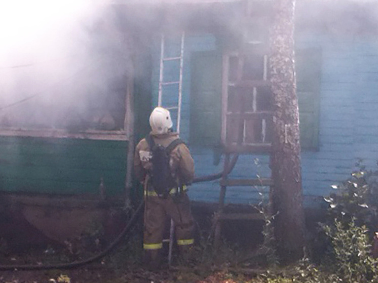 Пожар произошел в садовом доме в Наро-Фоминске