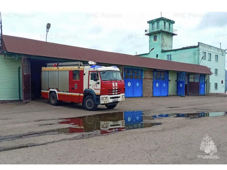 В Смоленске произошло возгорание контейнера около магазина