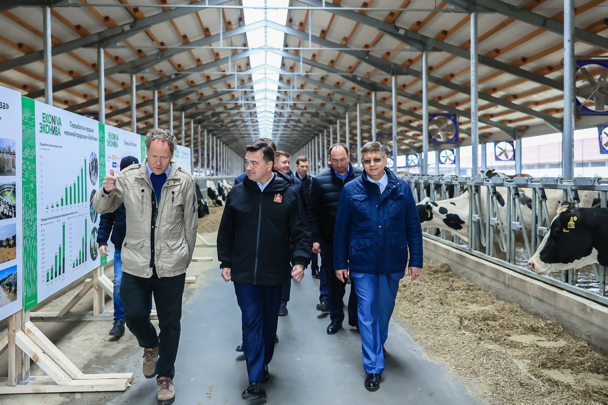 Андрей Воробьев открыл животноводческий комплекс в Ступино - МК