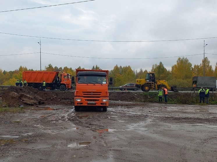 Пермский бизнесмен самовольно построил съезд с федеральной трассы к своему автосервису