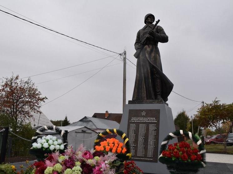 В Спасском районе открыли обелиск в память о погибших в годы ВОВ земляках