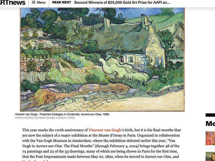 170 лет Ван Гогу: открыта выставка картин, раскрывающая последние навязчивые идеи художника