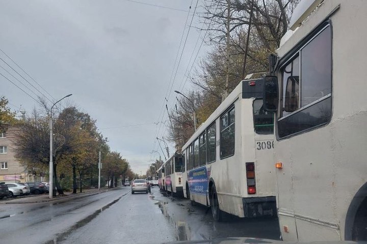 Из-за аварии на сетях в Рязани остановлено движение троллейбусов №№3, 5, 13